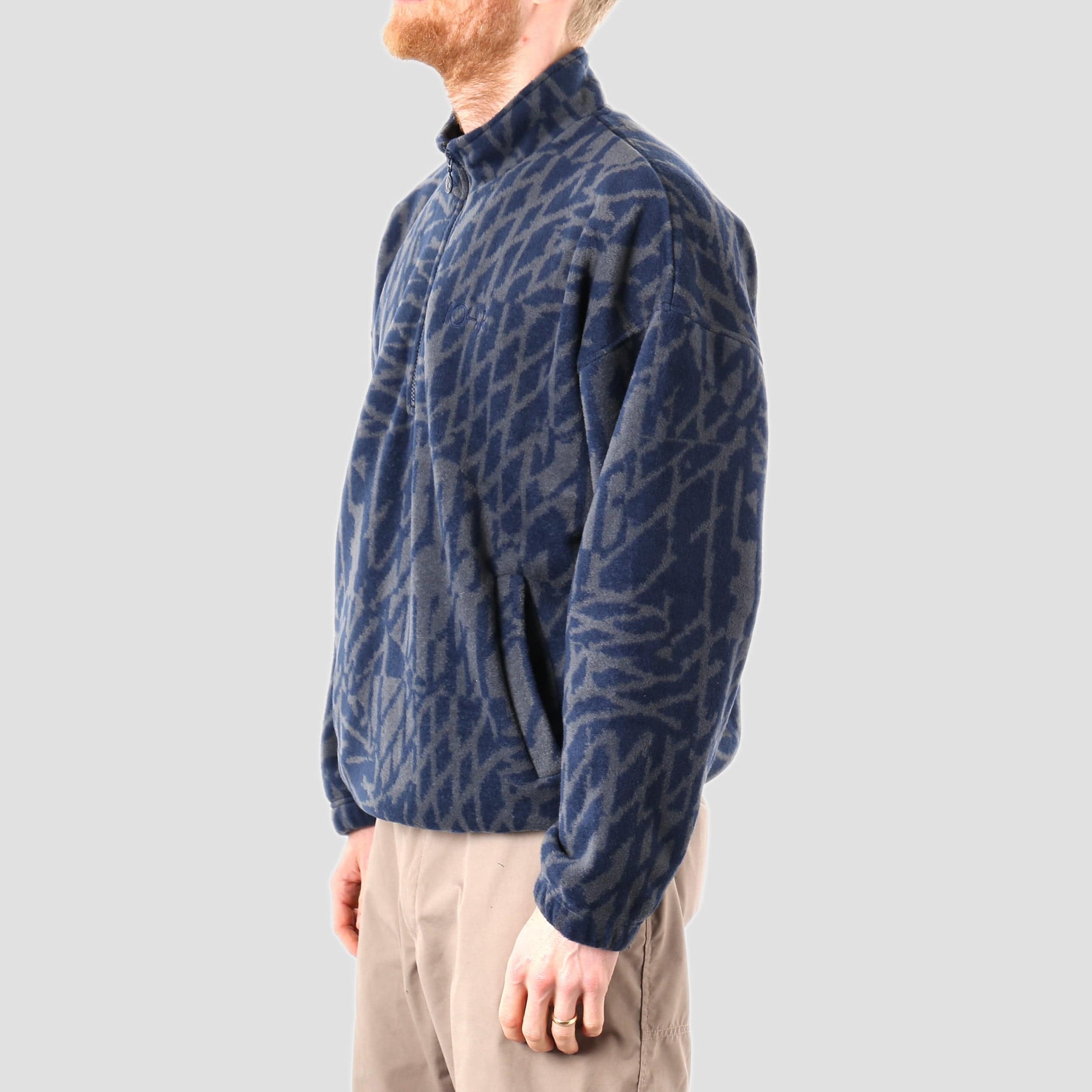 Polar TK Fleece Pullover Blue / Grey