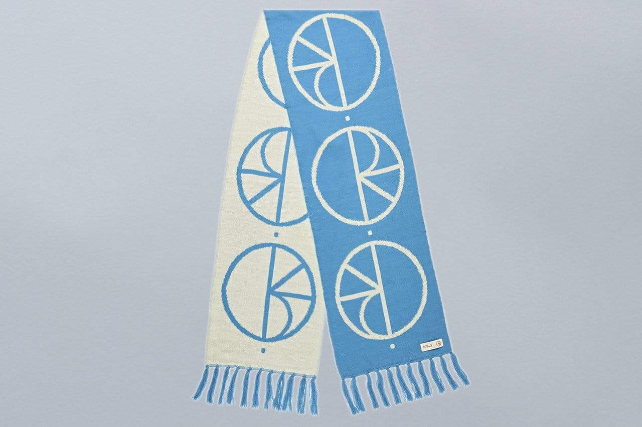 Polar Stroke Logo Scarf Pool Blue