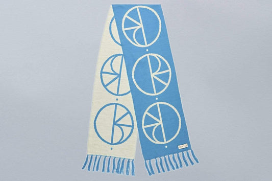 Polar Stroke Logo Scarf Pool Blue