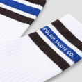 Load image into Gallery viewer, Polar Fat Stripe Socks White / Brown / Blue
