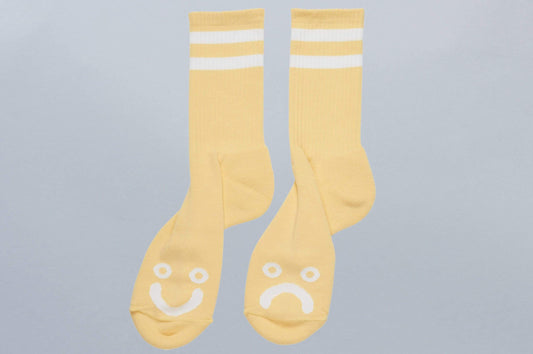 Polar Happy Sad Socks Light Yellow