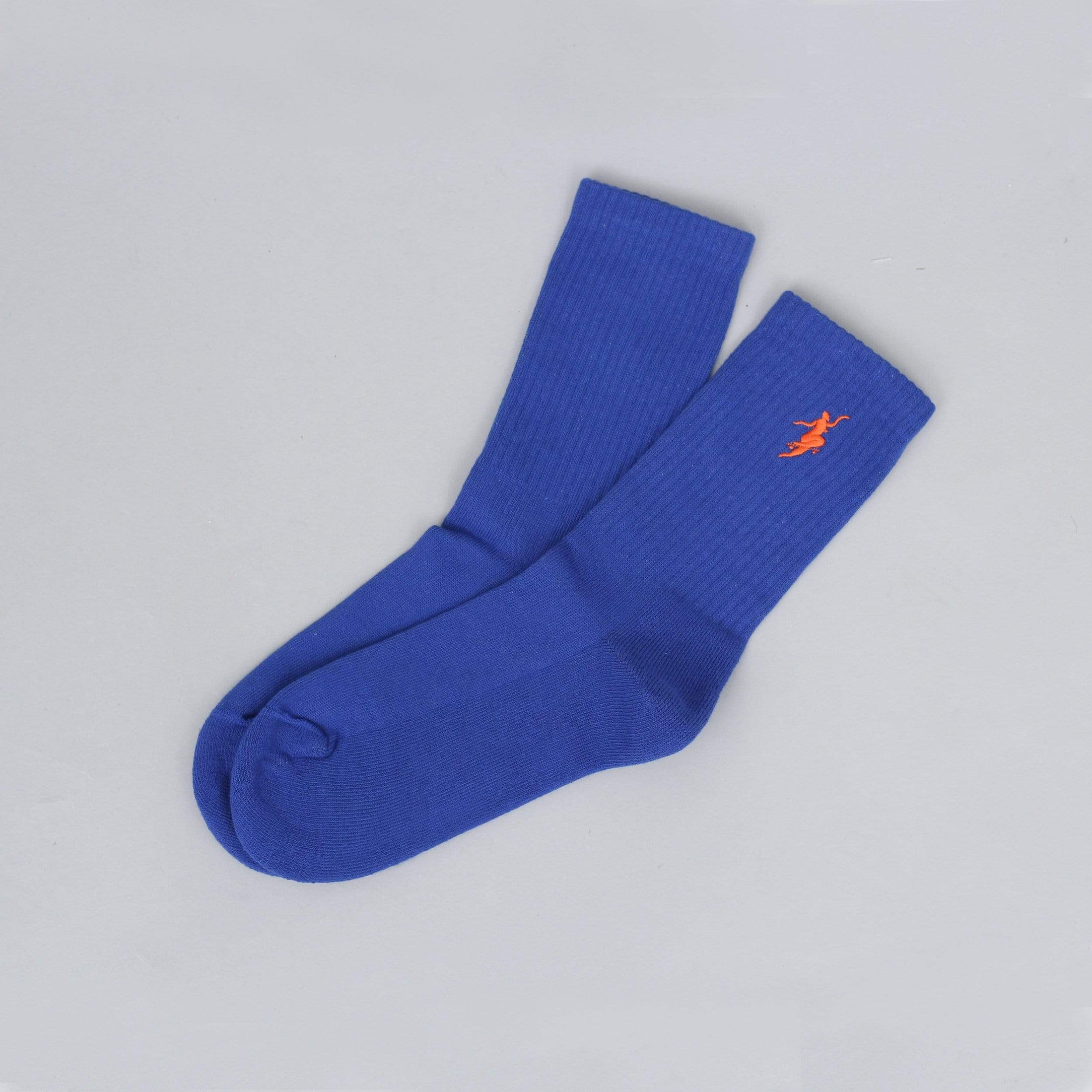 Polar No Comply Socks Royal Blue / Orange