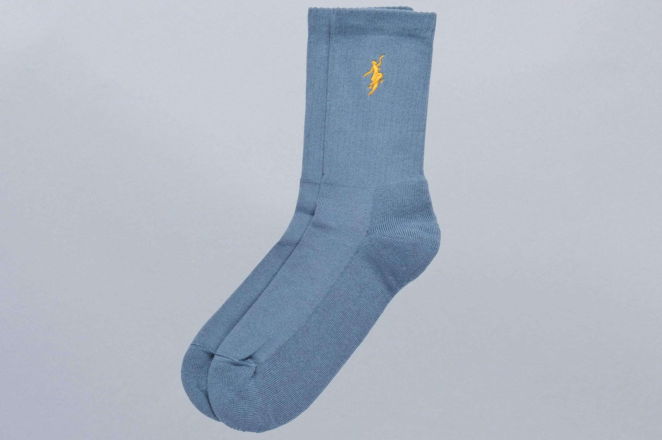 Polar No Comply Socks Slate Blue / Yellow