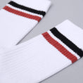 Load image into Gallery viewer, Polar Stripe Socks White / Black / Rust
