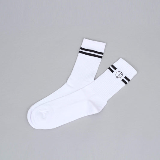 Polar Stroke Logo Socks White / Black