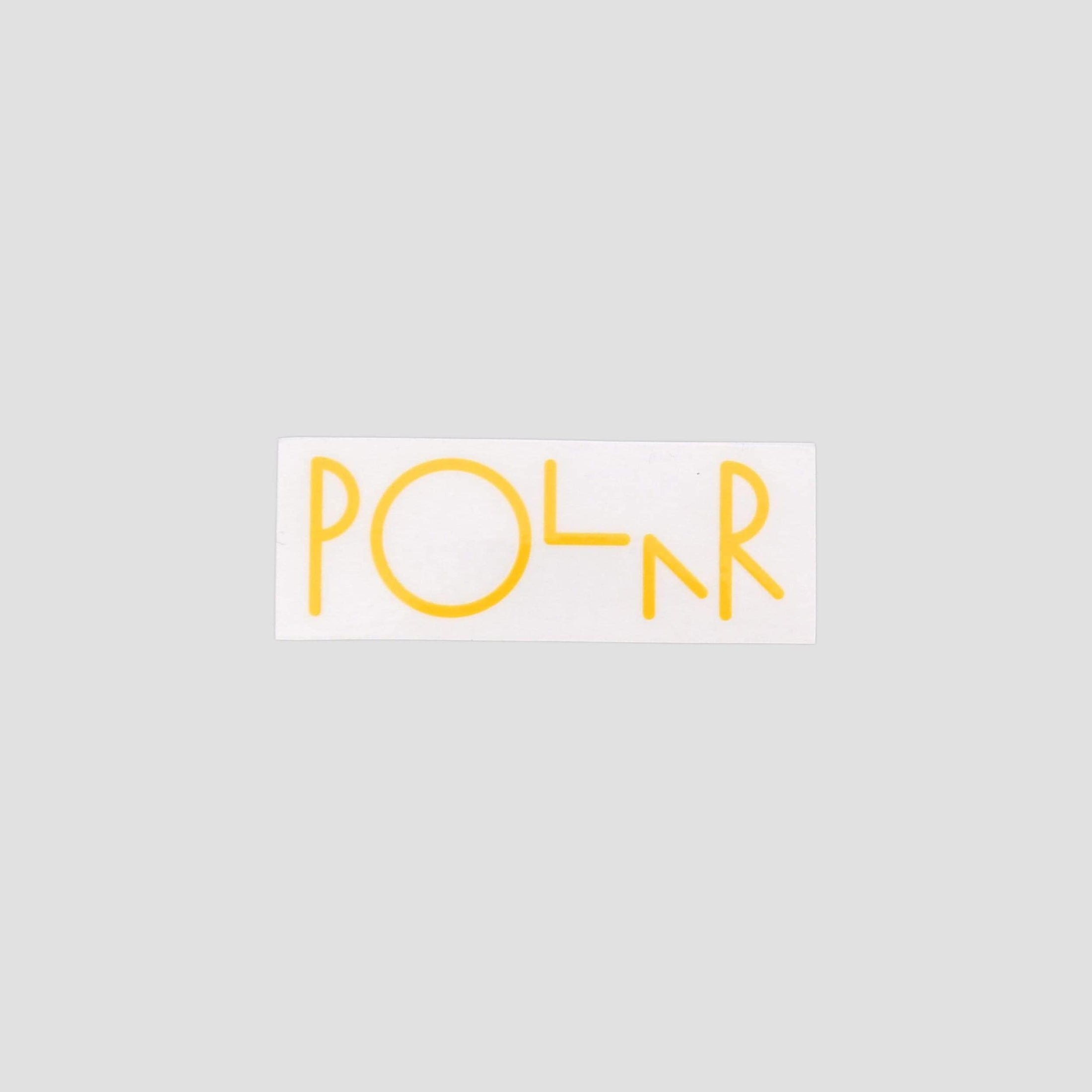 Polar Script Logo Sticker Yellow