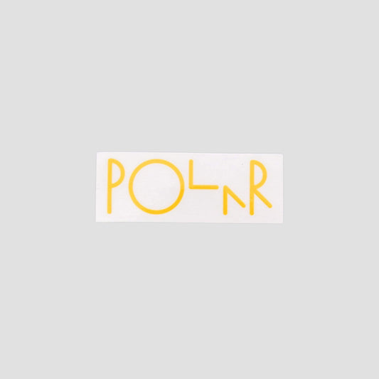 Polar Script Logo Sticker Yellow