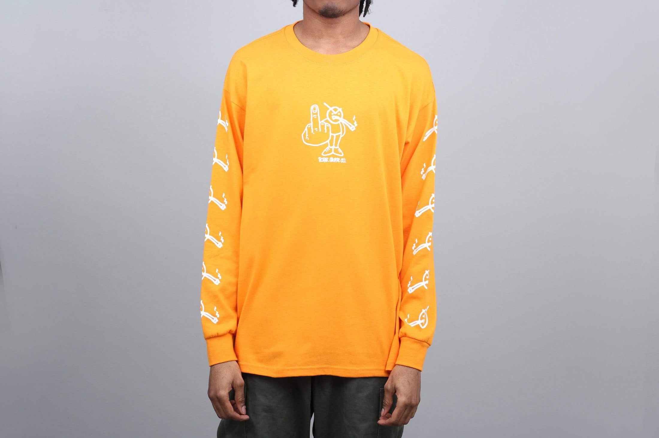 Polar Angry Stoner Longsleeve T-Shirt Bright Orange