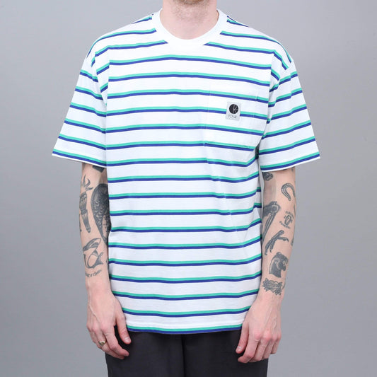 Polar Stripe Pocket T-Shirt White