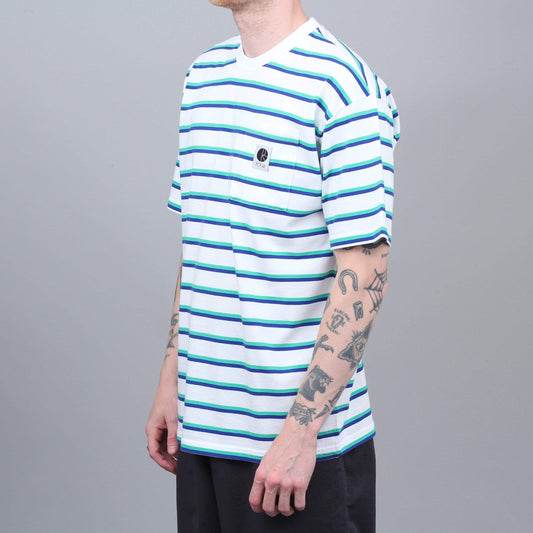 Polar Stripe Pocket T-Shirt White