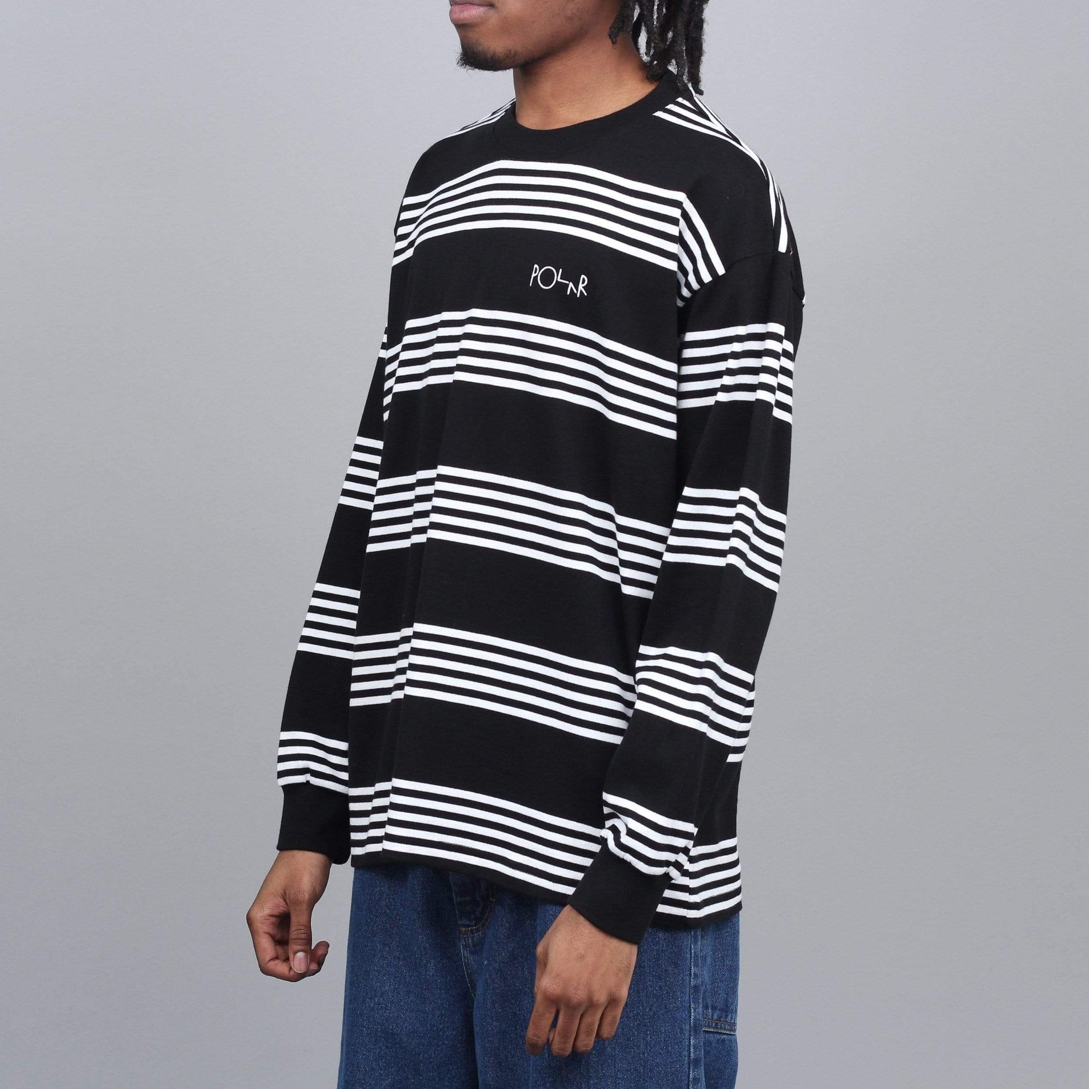 Polar Striped Longsleeve T-Shirt Black