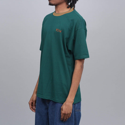 Polar Striped Rib T-Shirt Dark Green