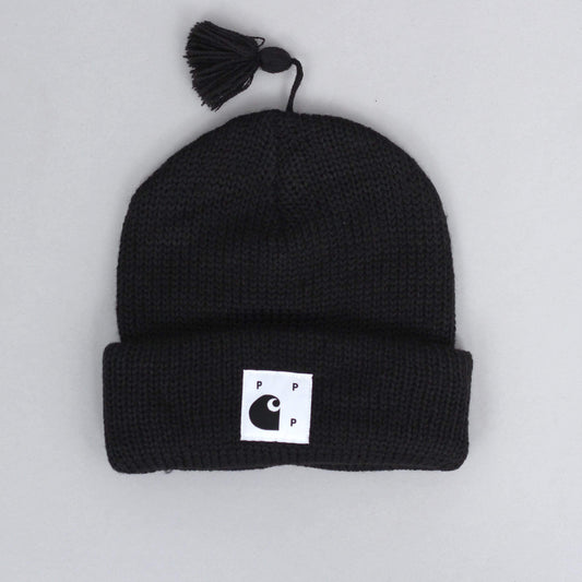 Pop Trading X Carhartt Watch Beanie Black