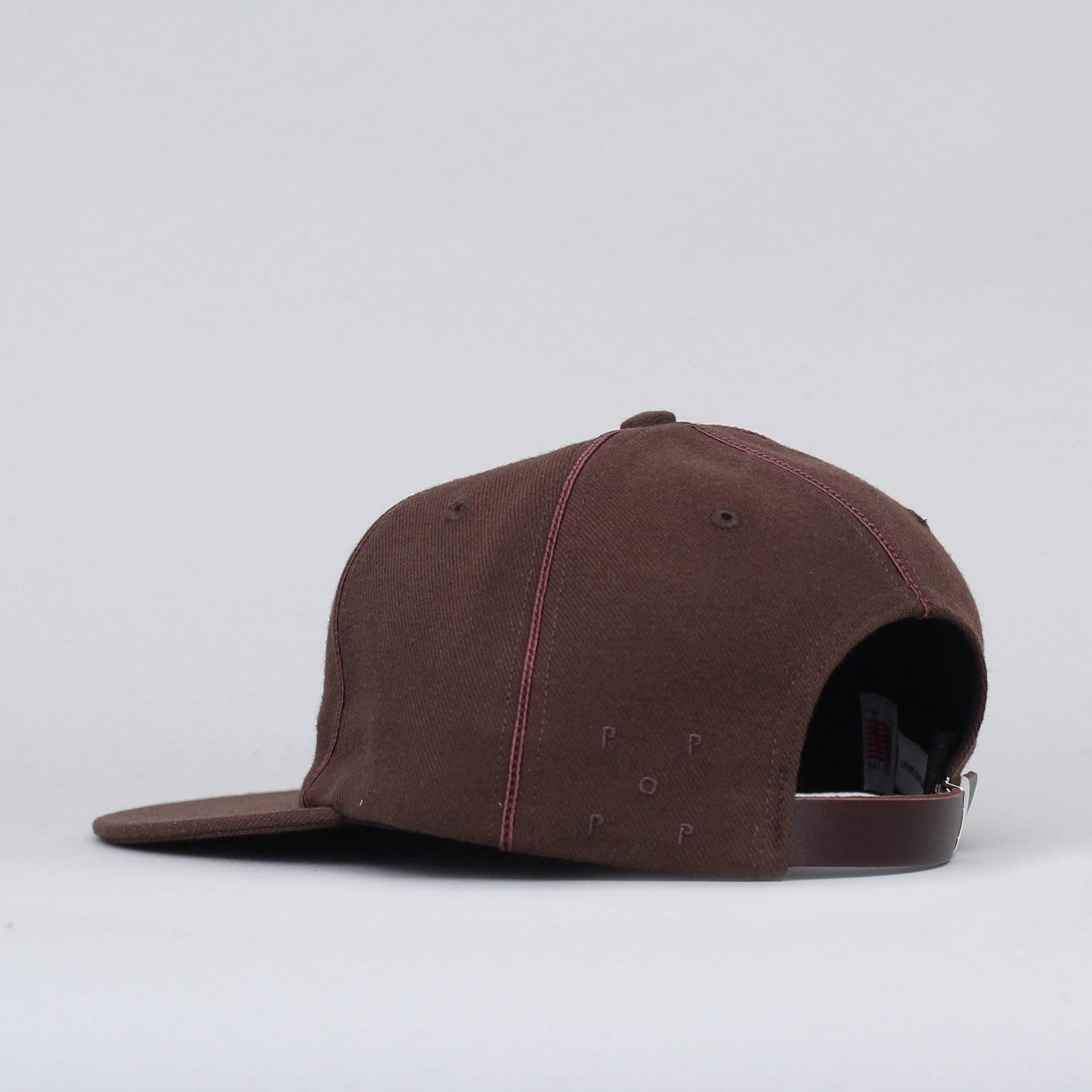 Pop Trading O 6 Panel Cap Brown / Brown – Slam City Skates