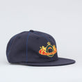 Load image into Gallery viewer, Pop Trading Royal O 6 Panel Cap Navy
