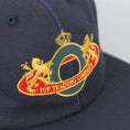 Load image into Gallery viewer, Pop Trading Royal O 6 Panel Cap Navy
