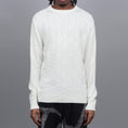 Load image into Gallery viewer, Pop Trading Check Panel Knit Crew Off White
