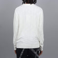 Load image into Gallery viewer, Pop Trading Check Panel Knit Crew Off White
