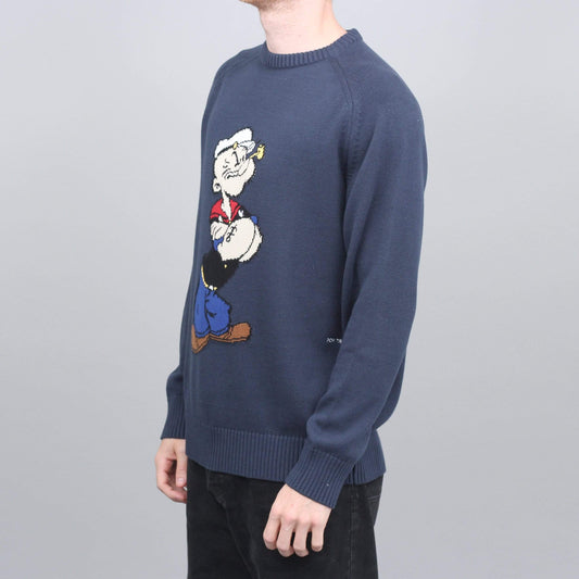 Pop Trading Pop Eye Knit Crew Navy