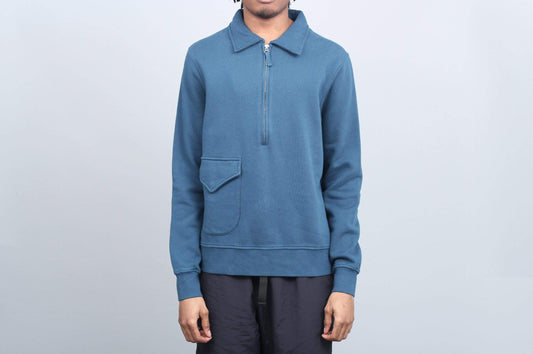 Pop Trading Sportswear Heavyweight Half Zip Dark Teal