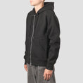Load image into Gallery viewer, Pop Trading Double Zip Logo Hood Black
