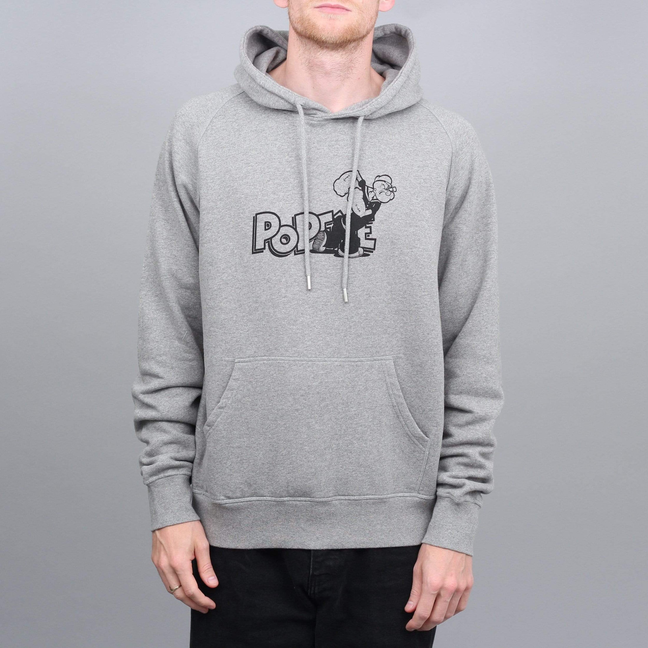 Pop Trading Pop Eye Hood Heather Grey