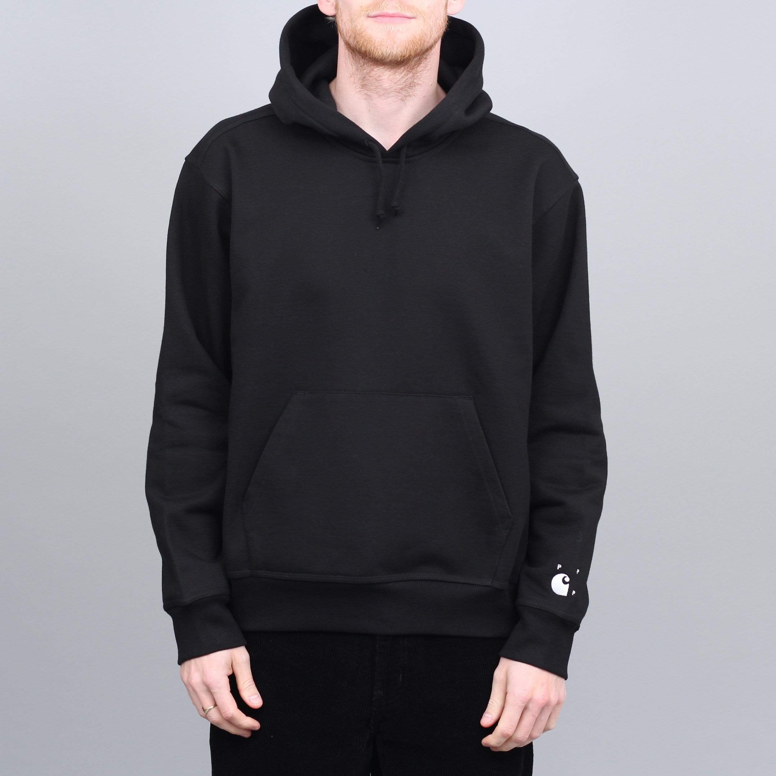 Pop Trading X Carhartt Hood Sweatshirt Black – Slam City Skates