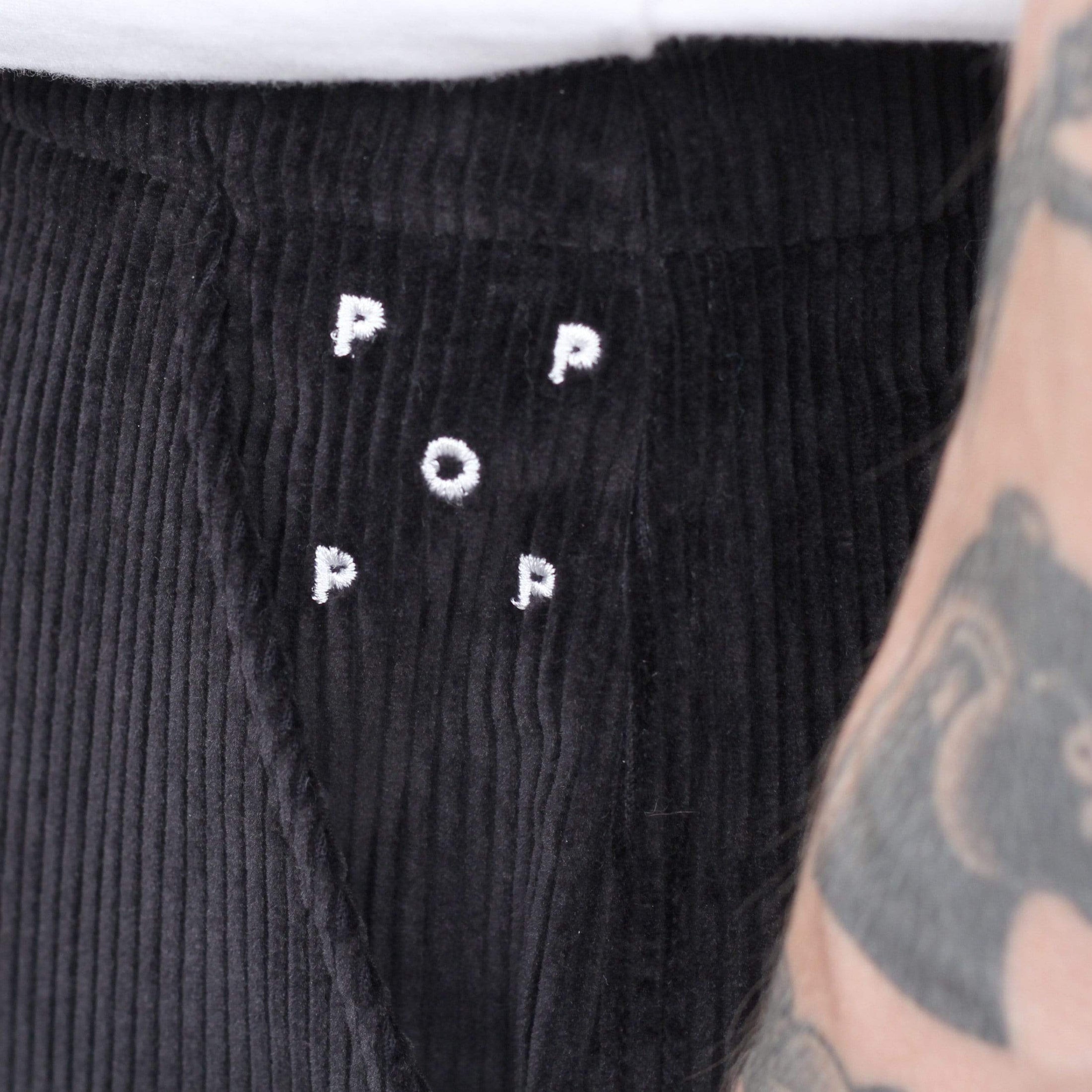 Pop Trading Cargo Pants Black Cord