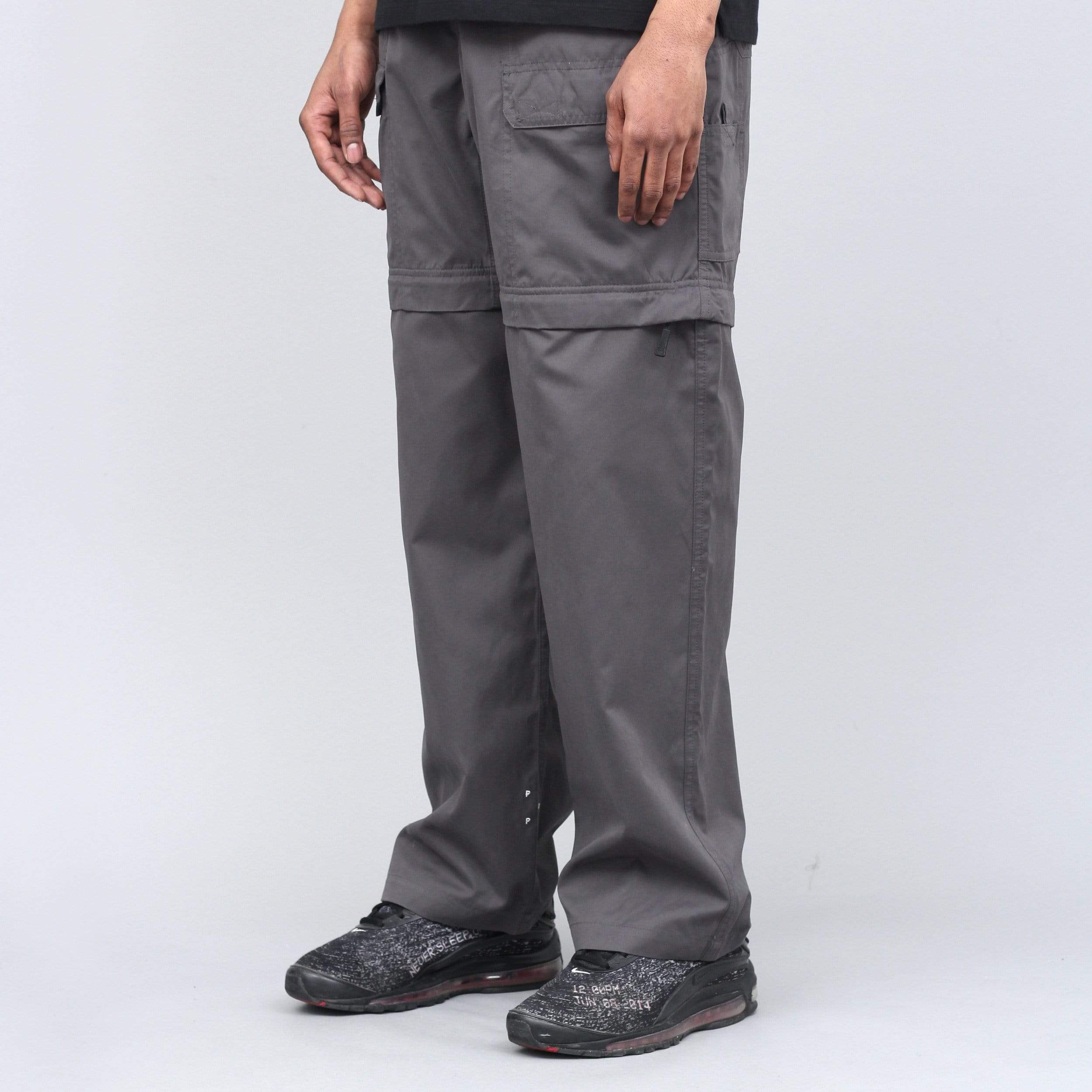 pop trading company チャコールグレー Pop Trading Zip Off Pants Charcoal – Slam City Skates