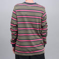 Load image into Gallery viewer, Pop Trading Harold Stripe Longsleeve T-Shirt Combat / Pink
