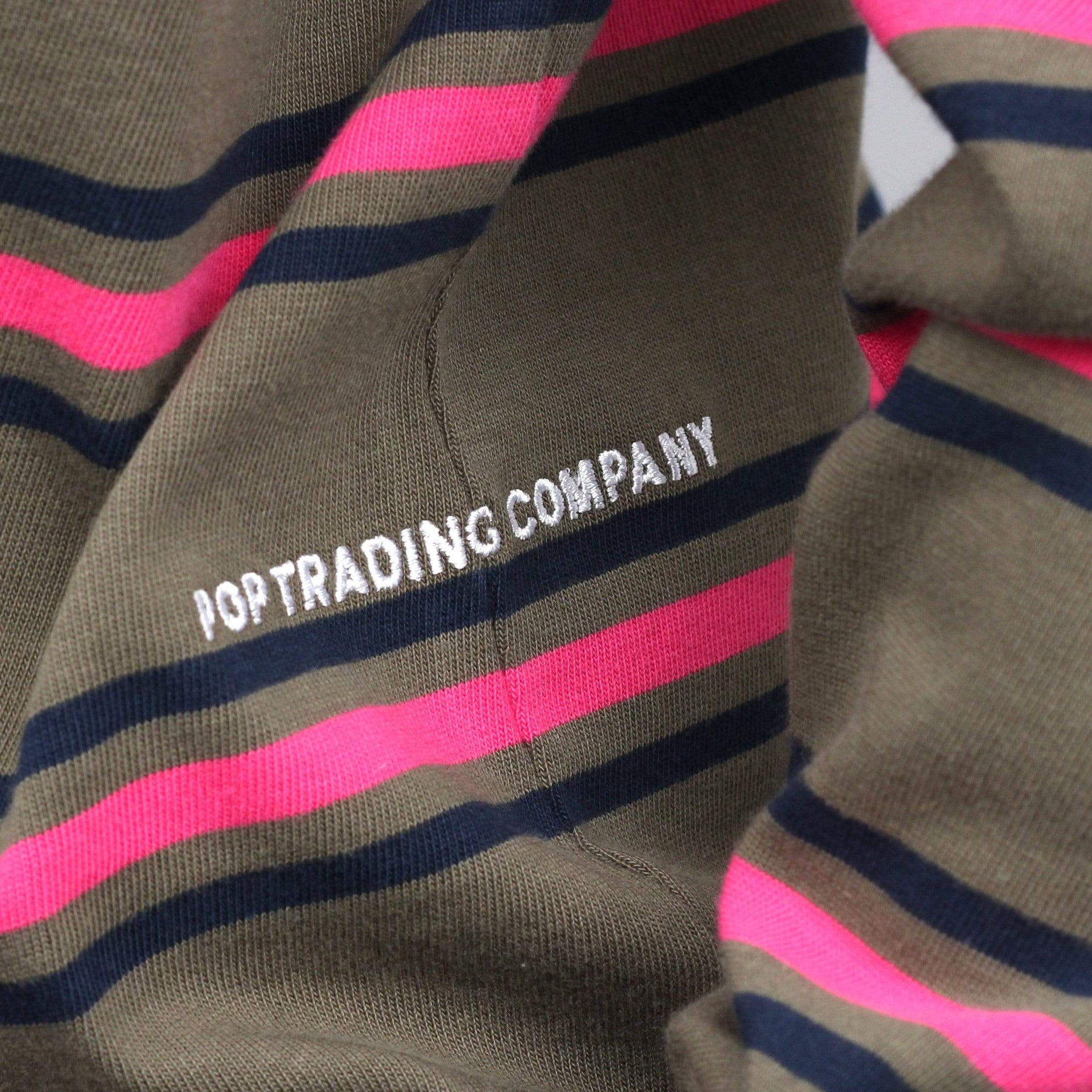 Pop Trading Harold Stripe Longsleeve T-Shirt Combat / Pink