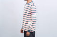 Load image into Gallery viewer, Pop Trading Kris Striped Longsleeve T-Shirt Dark Teal / Off White
