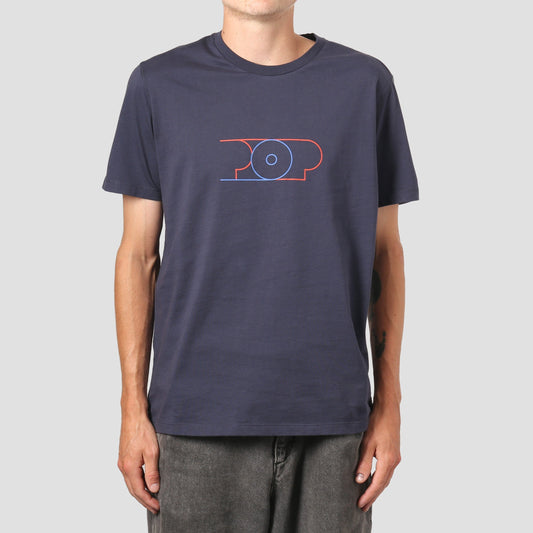 Pop Trading Lines T-Shirt Navy