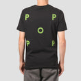 Load image into Gallery viewer, Pop Trading Logo T-Shirt Black / Green
