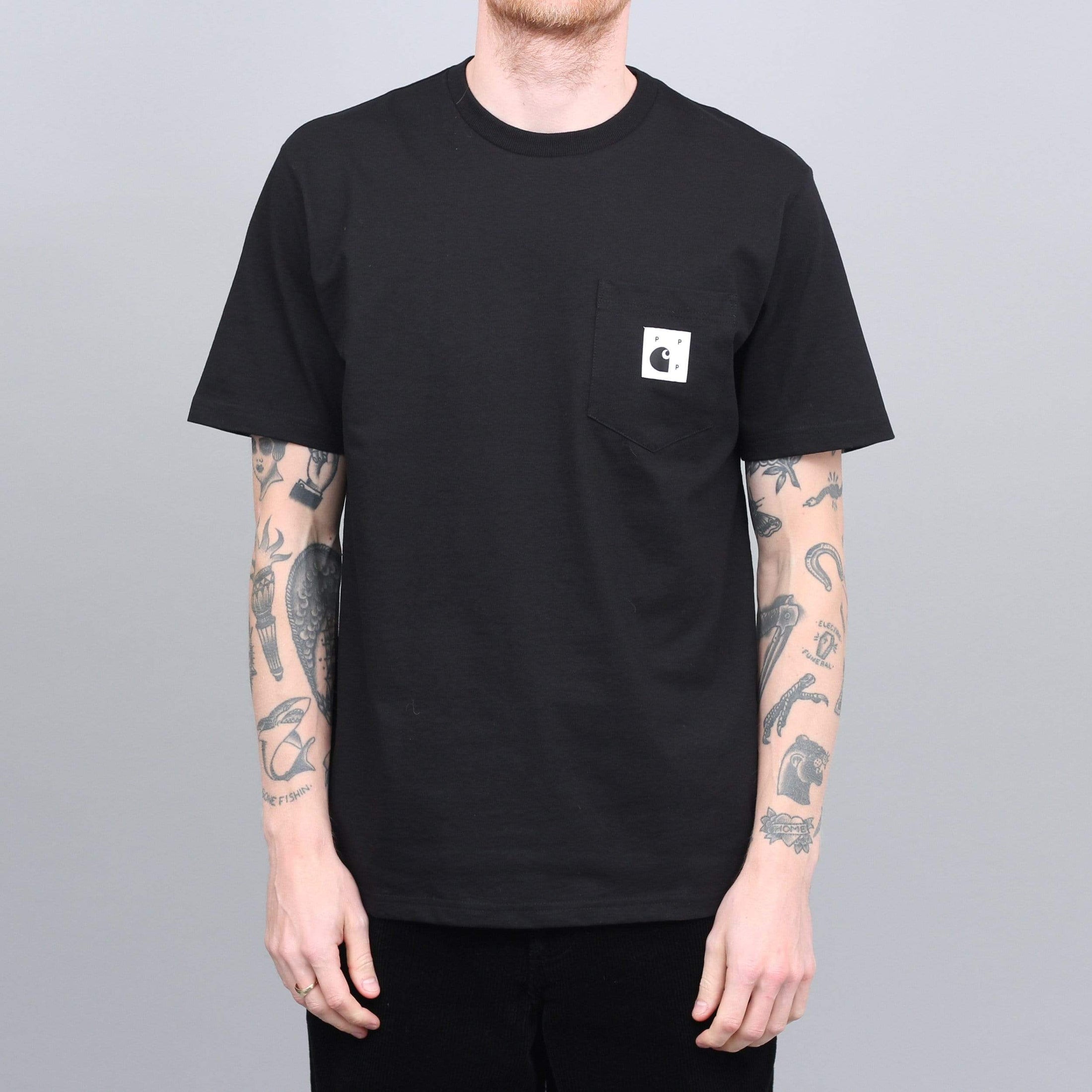 Pop Trading X Carhartt Pocket T-Shirt Black