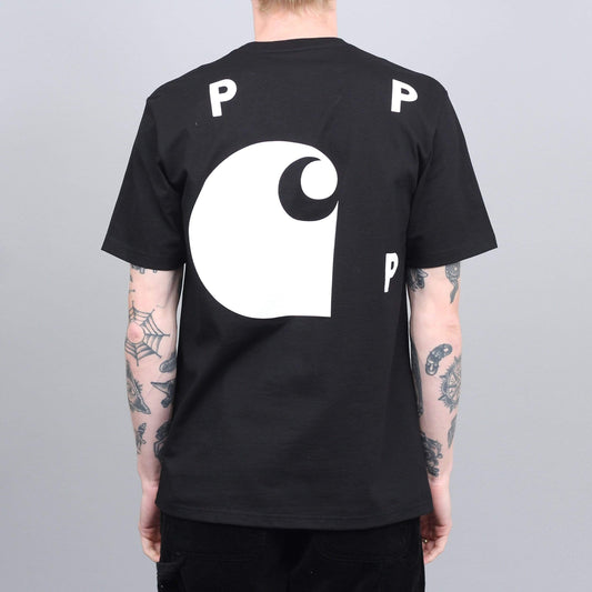 Pop Trading X Carhartt Pocket T-Shirt Black