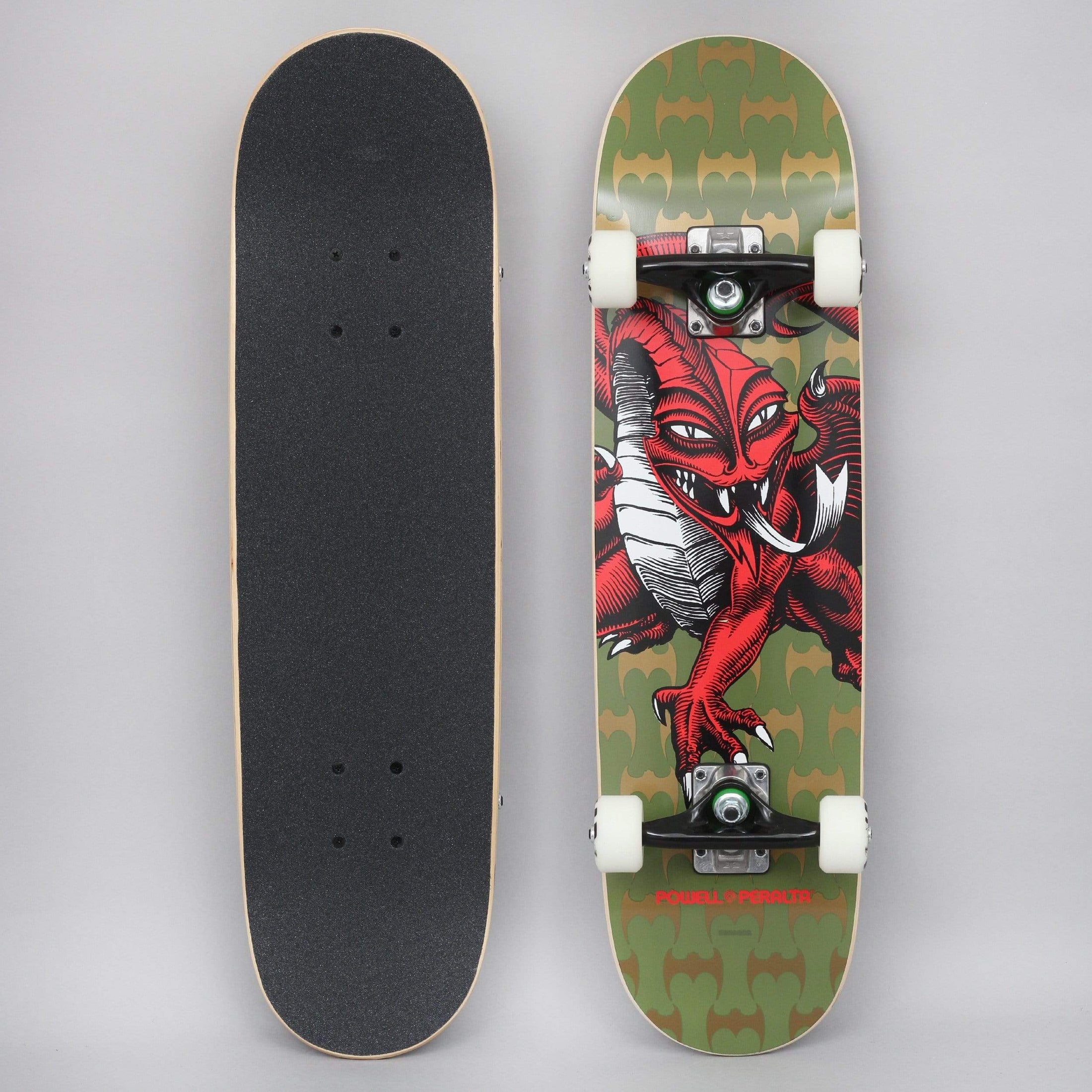 Powell Peralta 7.5 Cab Dragon One Off 191 Birch Complete Skateboard Olive