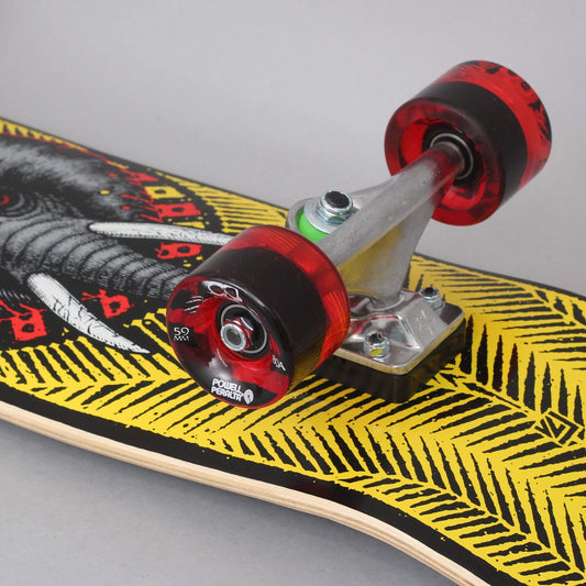 Powell Peralta 8 Vallely Elephant 195 Mini Complete Skateboard Cruiser Yellow