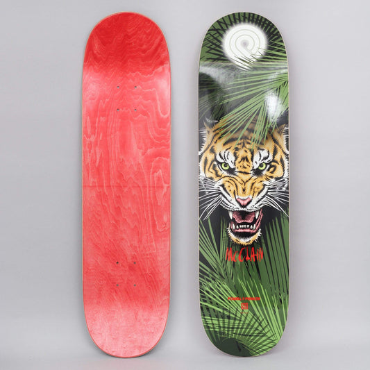 Powell Peralta 8.25 Brad McClain Tiger Shape 243 Skateboard Deck Green / Yellow
