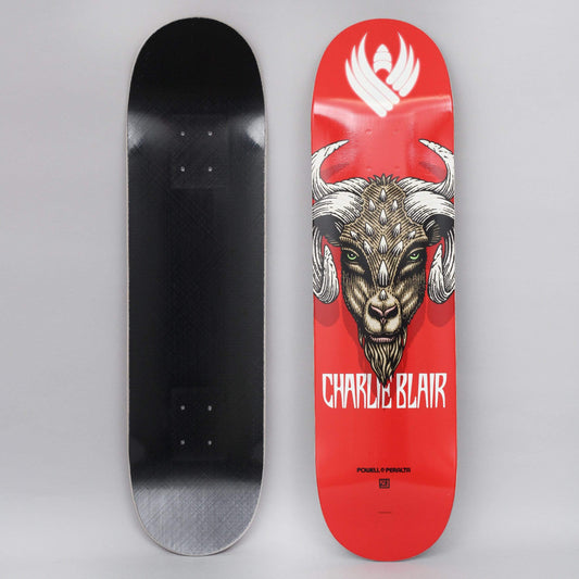 Powell Peralta 8.25 Charlie Blair Goat Shape 243 Flight Skateboard Deck Red