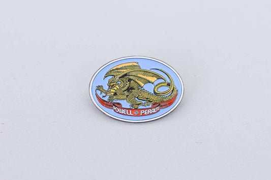 Powell Peralta Oval Dragon Lapel Pin Badge