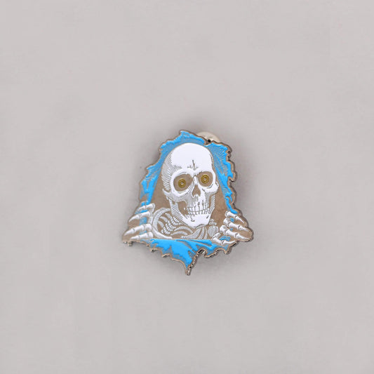 Powell Peralta Ripper Lapel Pin Badge Blue