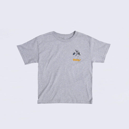 Powell Peralta Skateboard Skeleton Youth T-Shirt Heather Grey