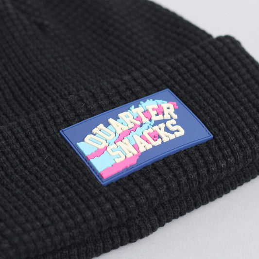 Quartersnacks Waffle Beanie Black