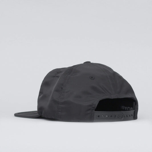 Quasi Brian 5 Panel Cap Black Satin