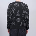 Load image into Gallery viewer, Paccbet Graphic Jacquard Knit Sweater Black
