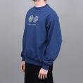 Load image into Gallery viewer, Paccbet Reflective Print Sweatshirt Crew Navy
