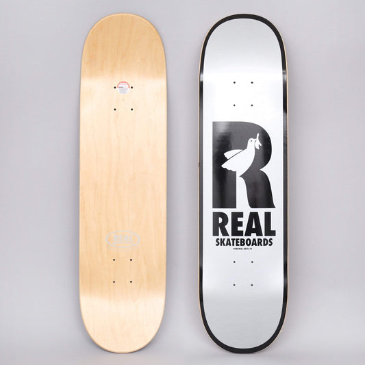 Real 8.25 Renewal Doves Skateboard Deck Grey