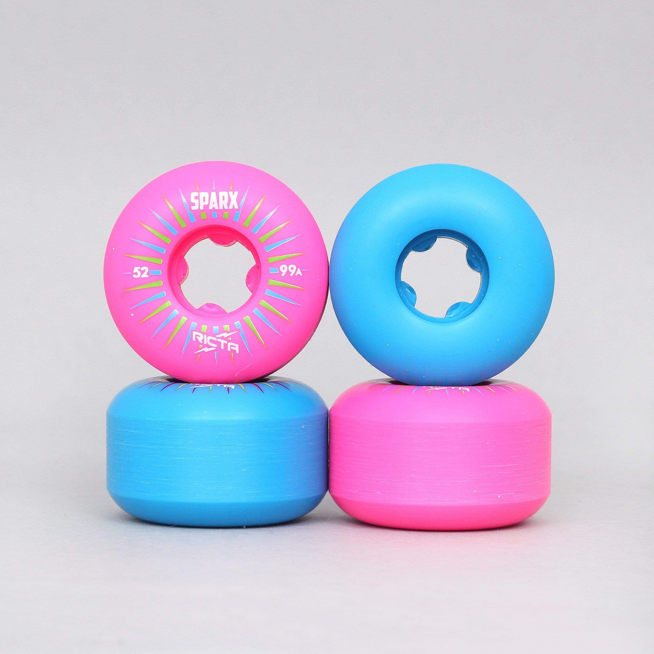 Ricta 52mm 99A Sparx Mix Up Skateboard Wheels Pink / Blue