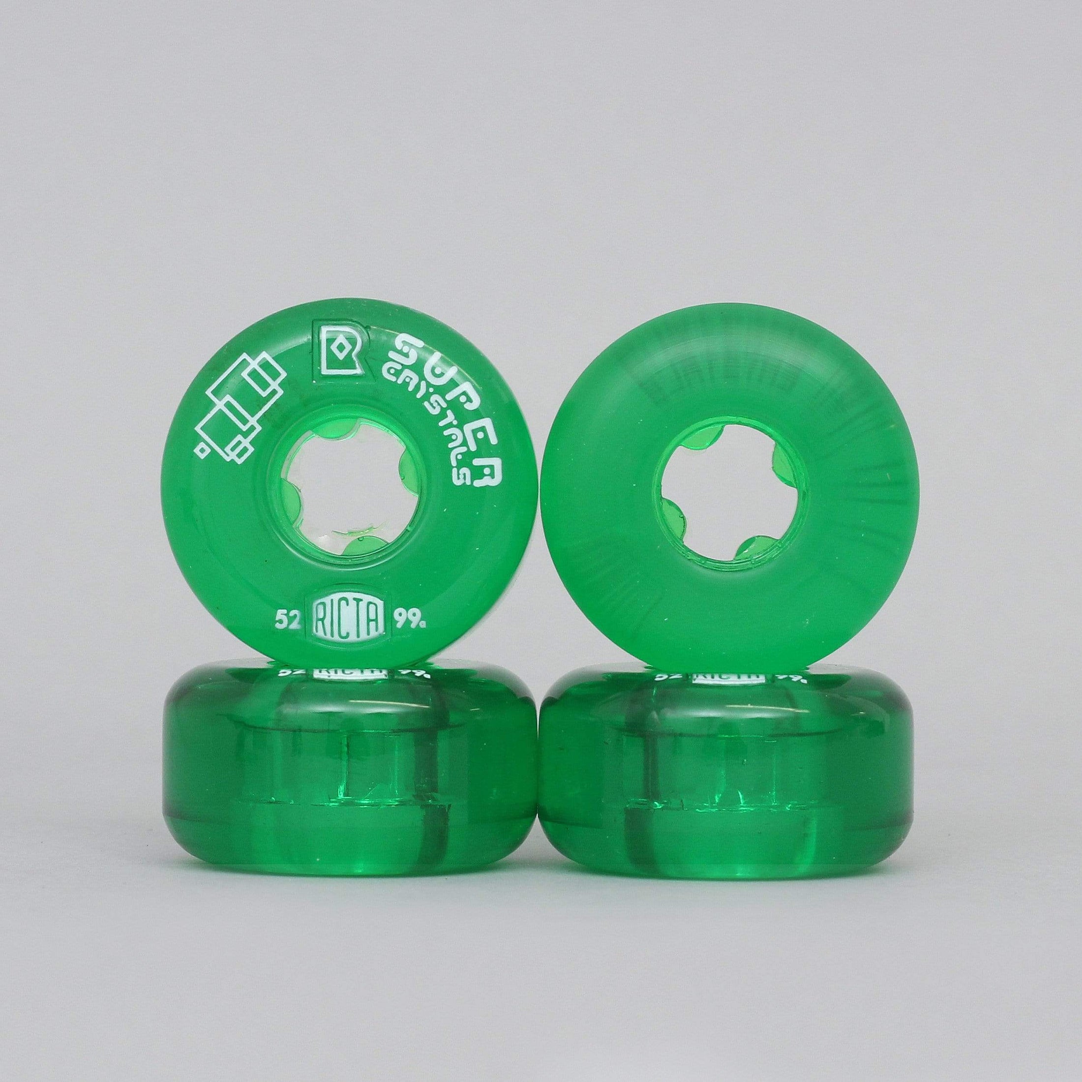 Ricta 52mm 99A Super Crystals Skateboard Wheels Green
